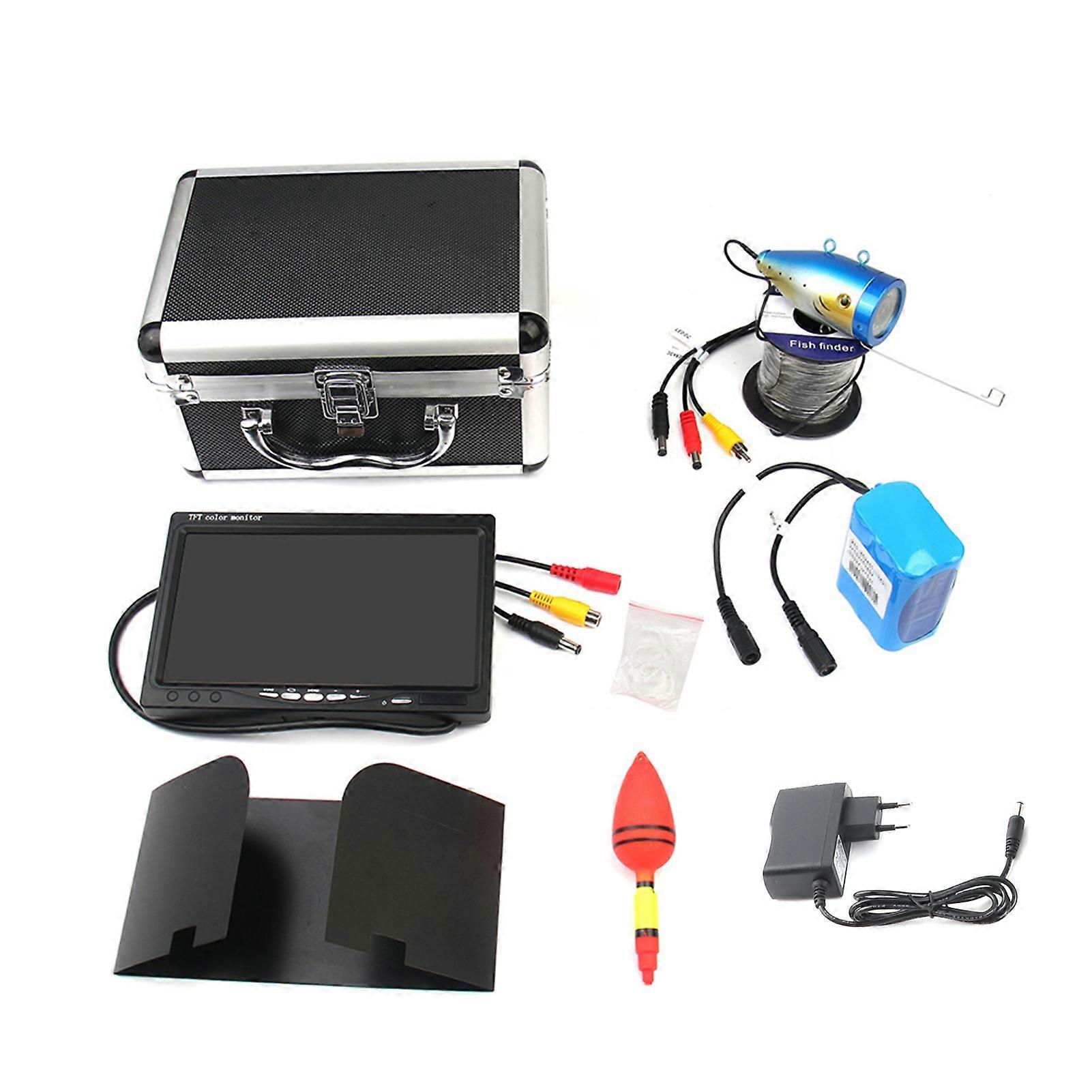 Camera with 7'' Color LCD Monitor IP68 Waterproof Underwater Viewing System for Lake and Sea Fishing