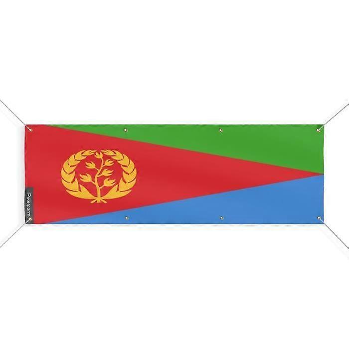 Banner - Eritrea - 110x330 cm - Polyester - 8 eyelets - Bright colors