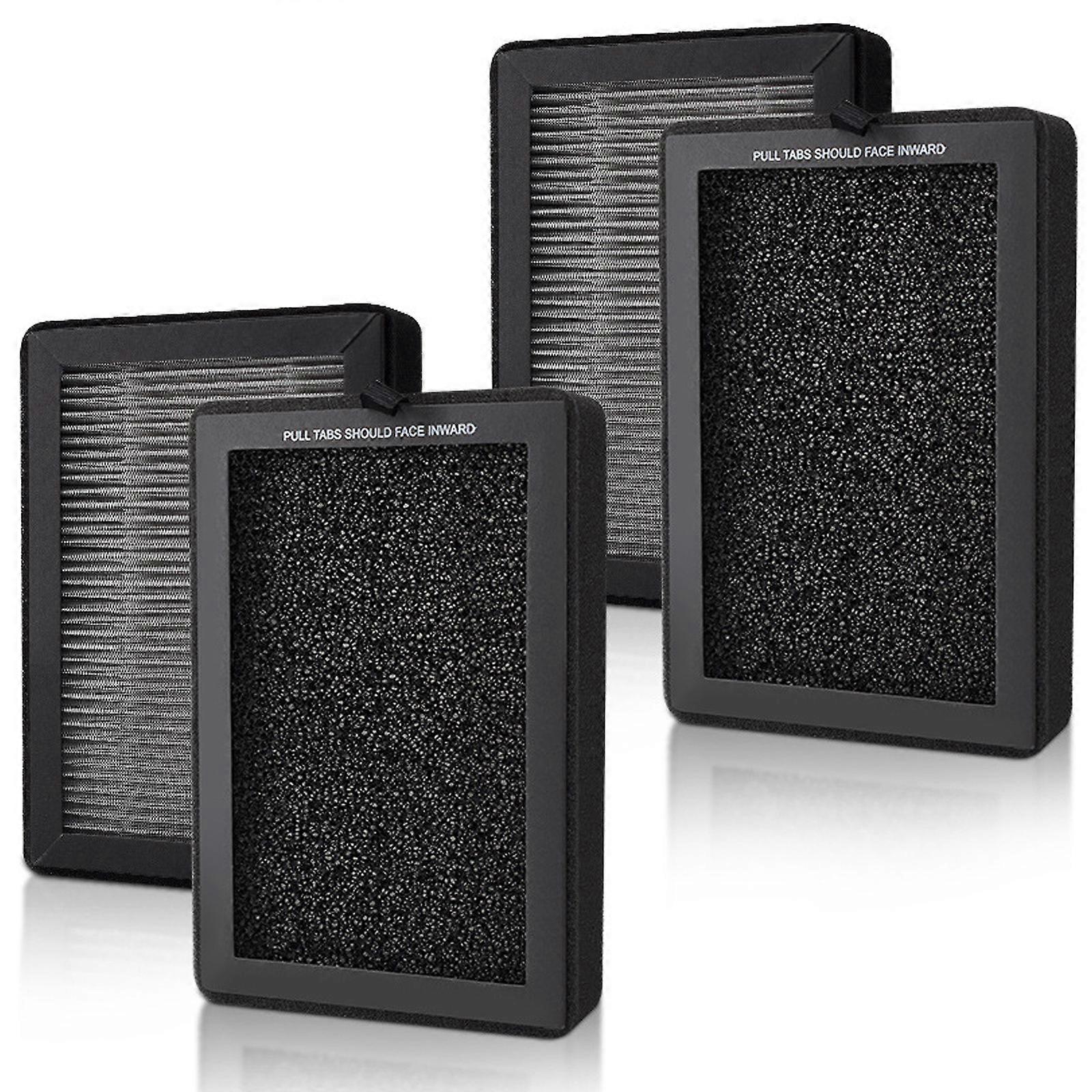 Pack of 4 HEPA Filter Cartridges Quality Filtration Air Purifier Filter Replacement Filter Plastic Air Cleaners Filter