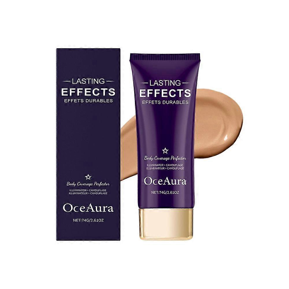 Beauty Body Coverage Perfector with Brush,2-in-1 Body Camouflage and Illuminator