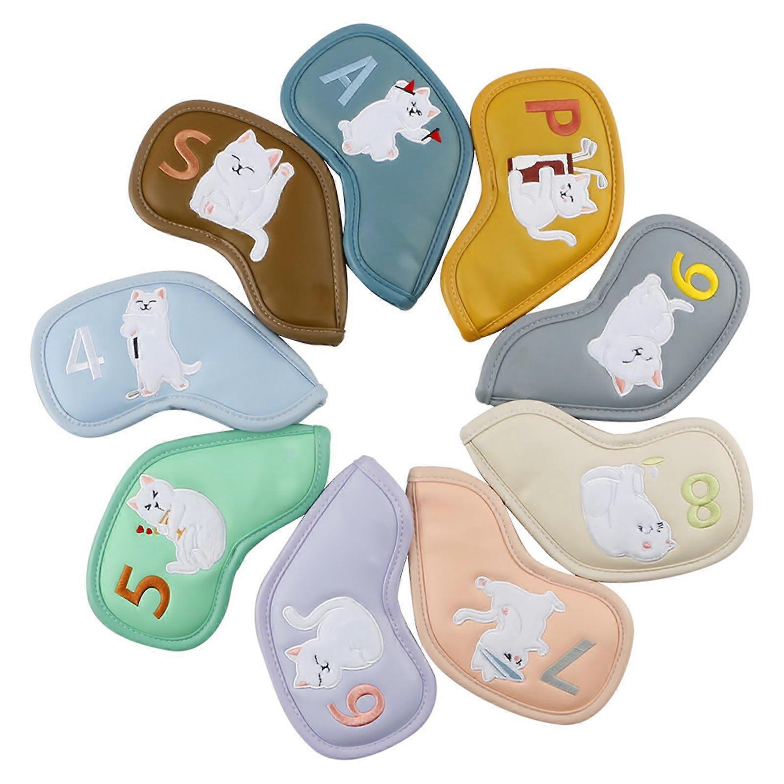 9 iron mace hoods, cat pattern, cane head protection, mace hood, scratchresistant cover, various colors Ref: 8302