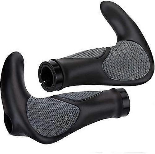 Bike Grips, Rubber Ergonomic Bicycle Handlebar Grips, Non-Slip Handlebar Grips 22mm