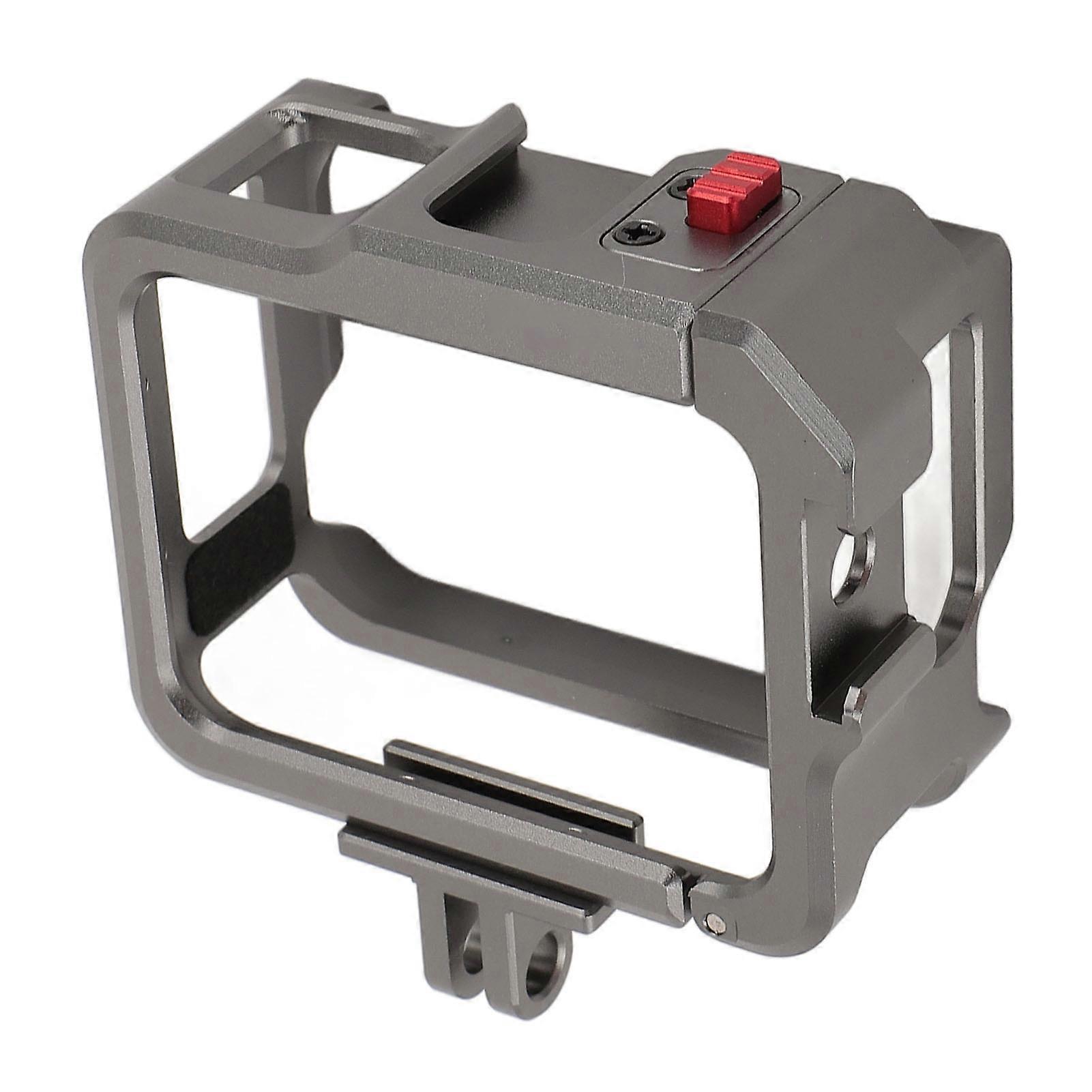 Aluminum Frame Cage for GO 3S for GO3 Action Camera Protective Cage Case Housing Protector with Cold Shoe Mount for Video Light Microphone 