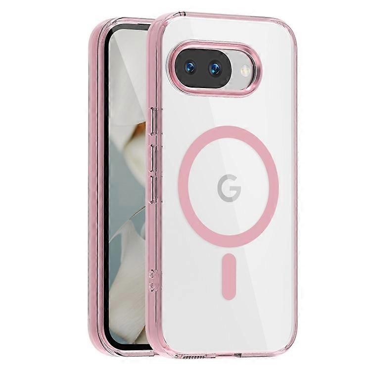 Compatible For Google Pixel 9a Case Compatible with MagSafe TPU+PC Transparent Phone Cover