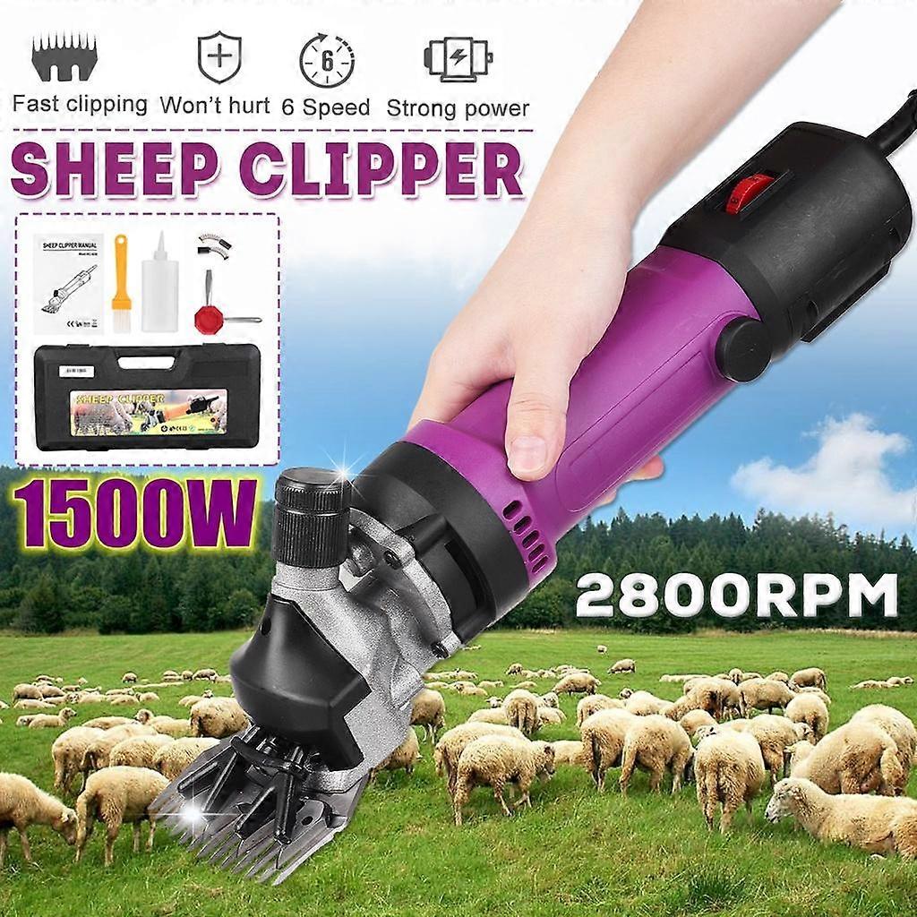 1500W 2800RPM 110V/220V 6 Gears Speed Electric Sheep Goat Shearing Machine Clipper Farm Shears Cutter Wool scissor