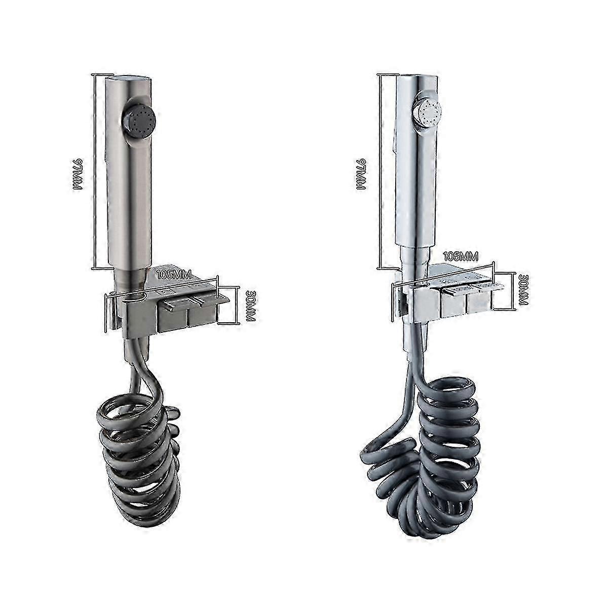 Multi-Function Handheld Bidet Sprayer with Brass Faucet - White