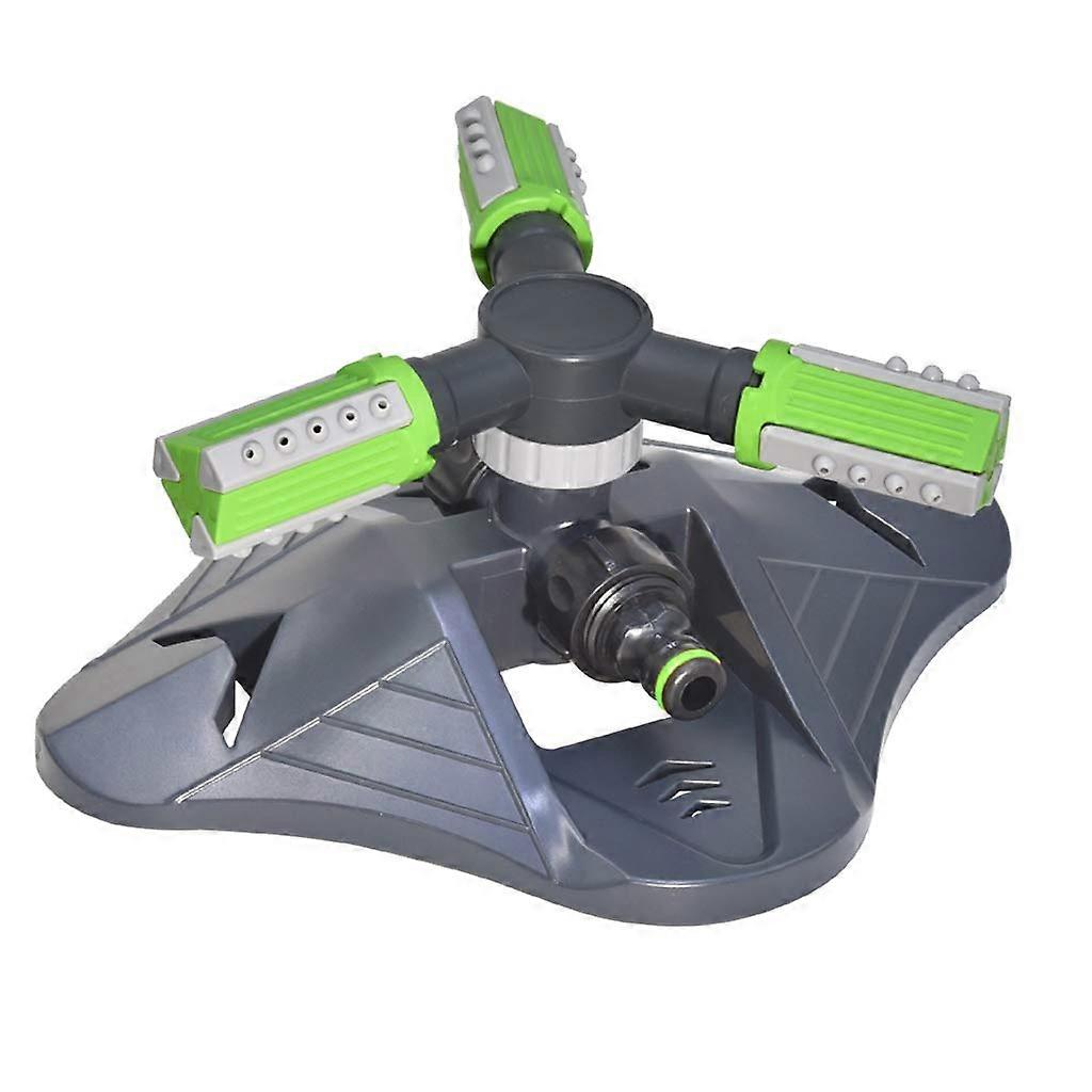 Lawn Garden Sprinkler Automatic 360 Degree Rotating Watering System for Grass, Durable Plastic, Adjustable Range