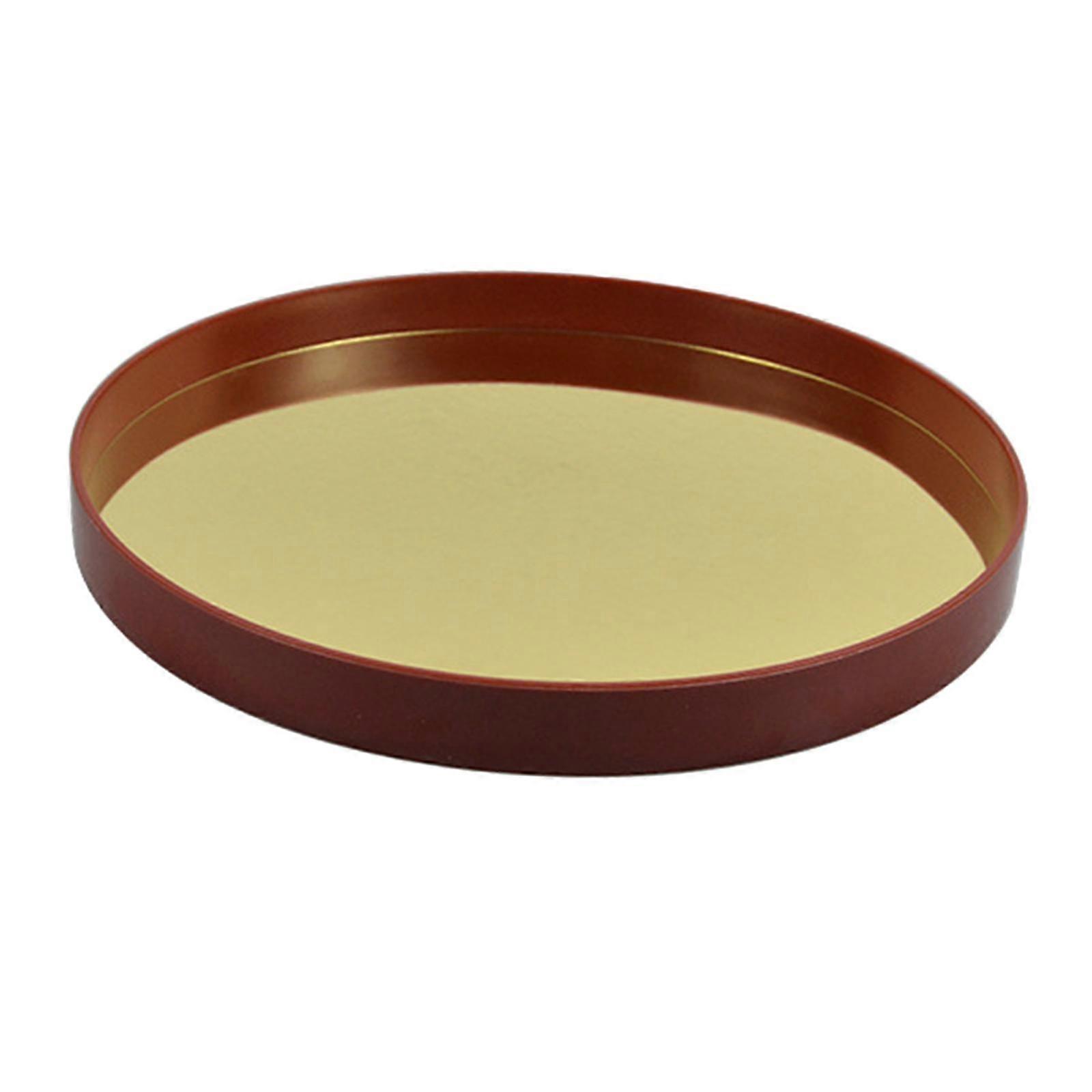 라운드 장식 트레이 디저트 플레이트 정리함