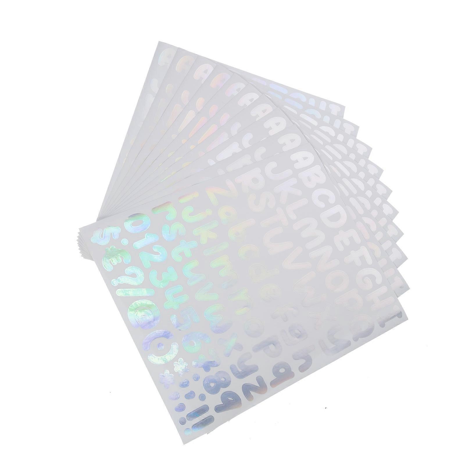 Small Number Stickers Alphabet Number Sticker Children Diy Design 2 5X1 5Cm 10Sheets