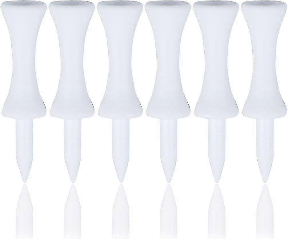 White Plastic Golf Tees 2 Inch 100 Count - Suitable for Various Golf Brands