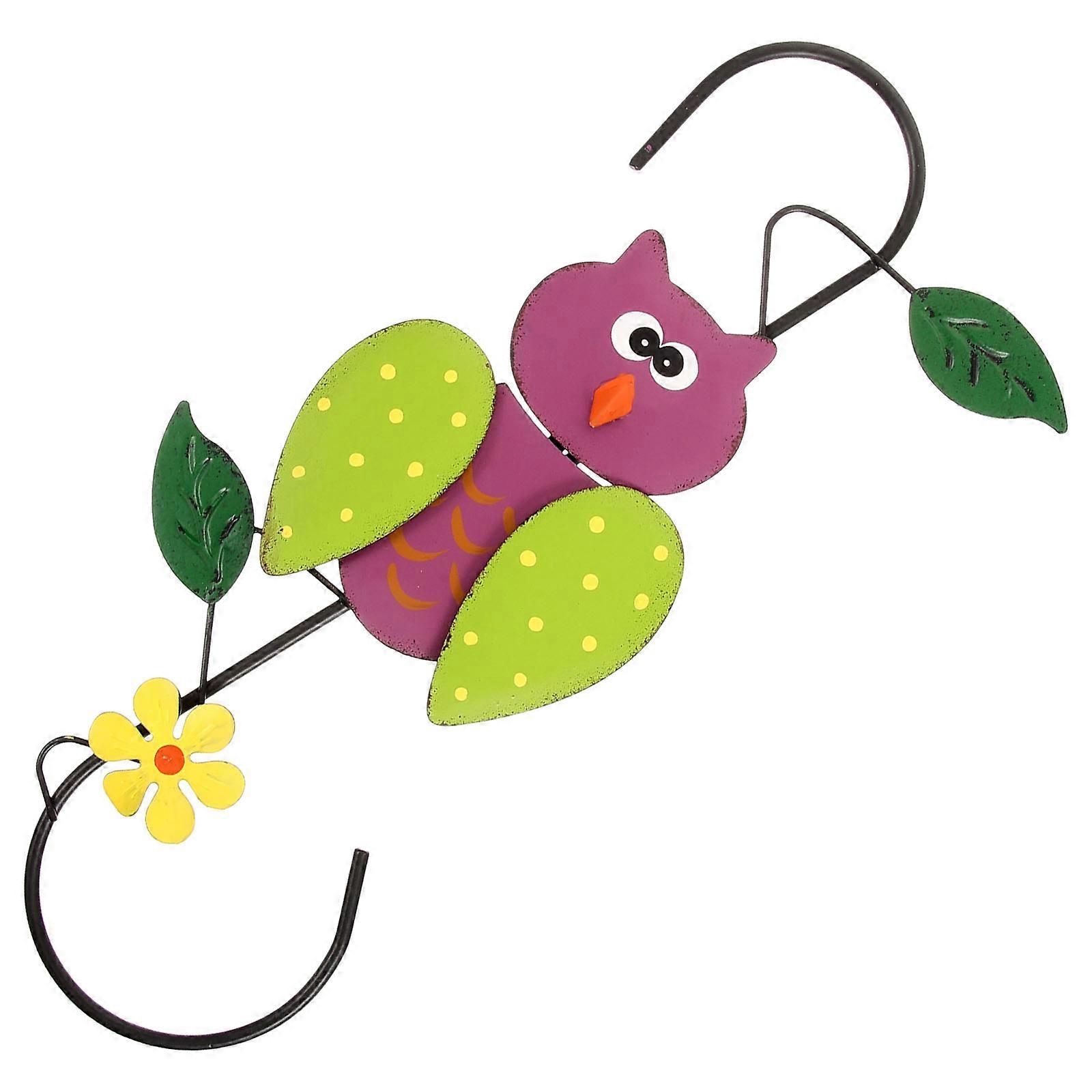 Owl Key Hanger Wall Mounted Hooks Bedroom Decor Practical Design 1Pcs