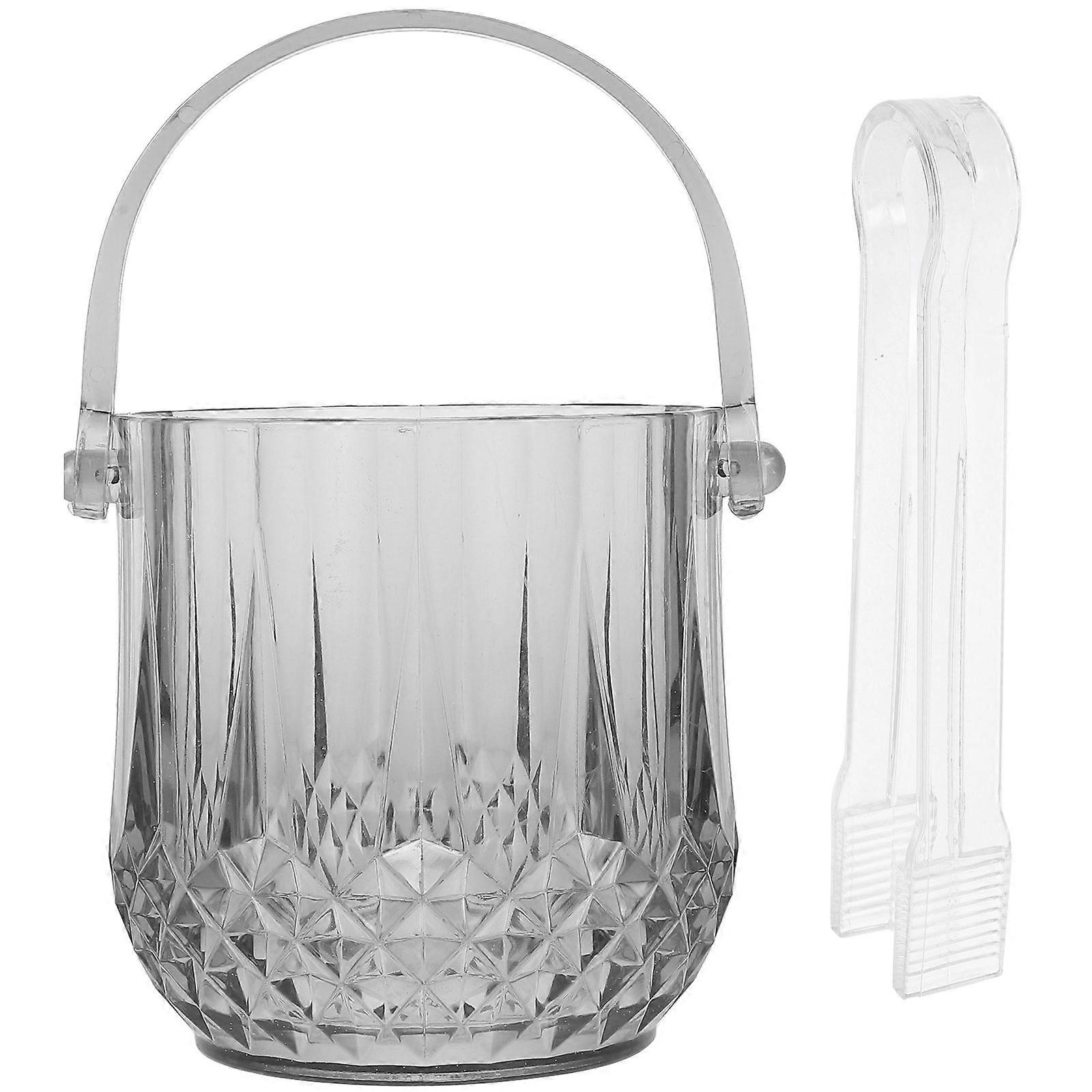 Plastic Ice Snack Bucket Small Ice Cube Bucket Bar Bottle Storage Bucket Ice Storage Bucket Handy Small Bucket Ice Cube Container Portable Bucket