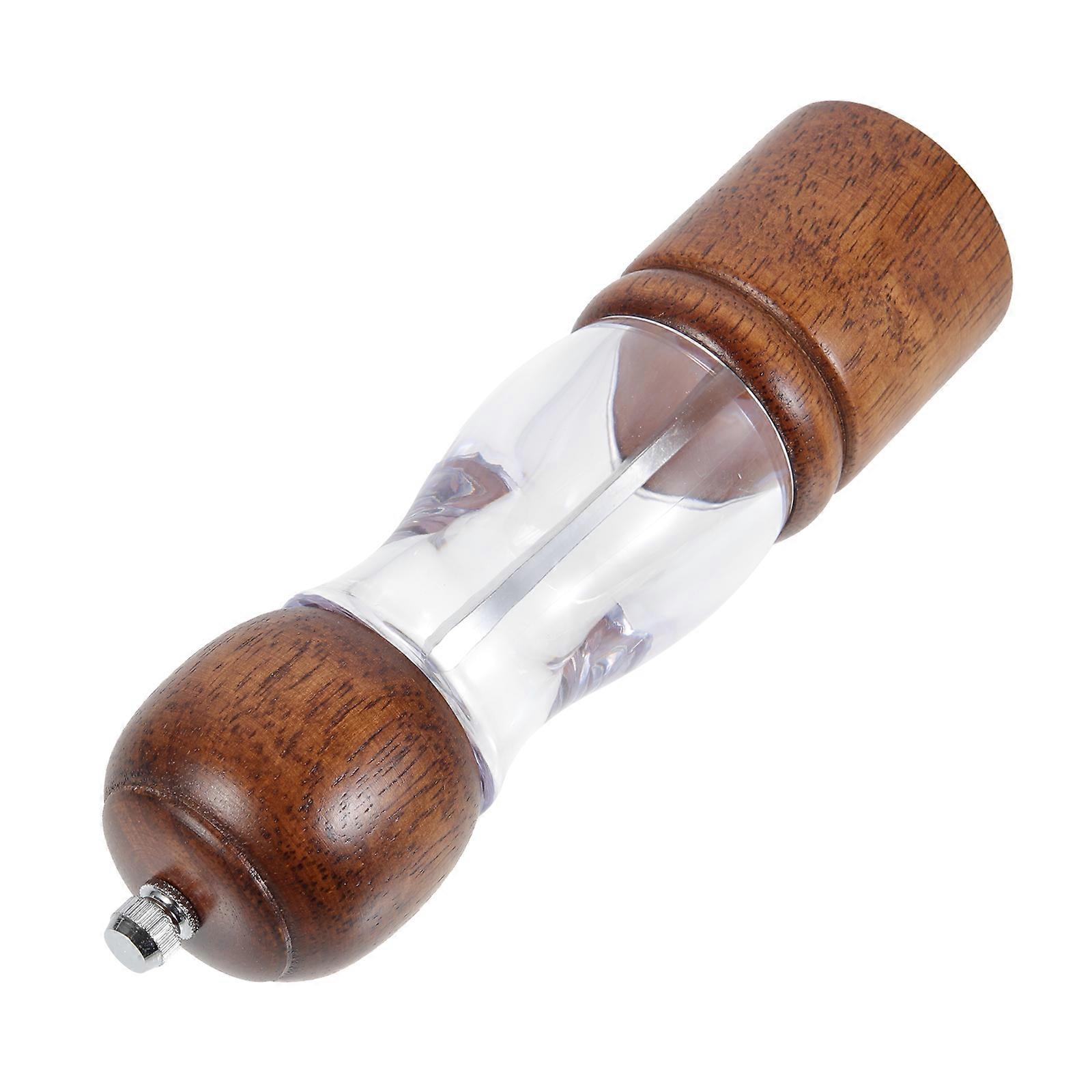 Wooden Clear Grinder for Kitchen Mill Simple Design Home Users 20.5X5.5X5.5CM 1Pcs