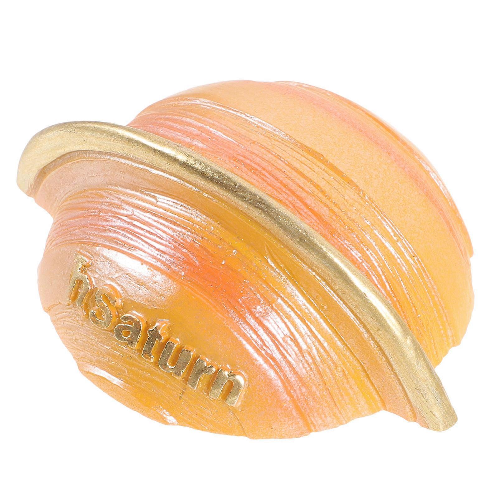 Saturn Fridge Magnet Resin Home Decoration Orange Color Great for Kitchen and Office 1 Piece
