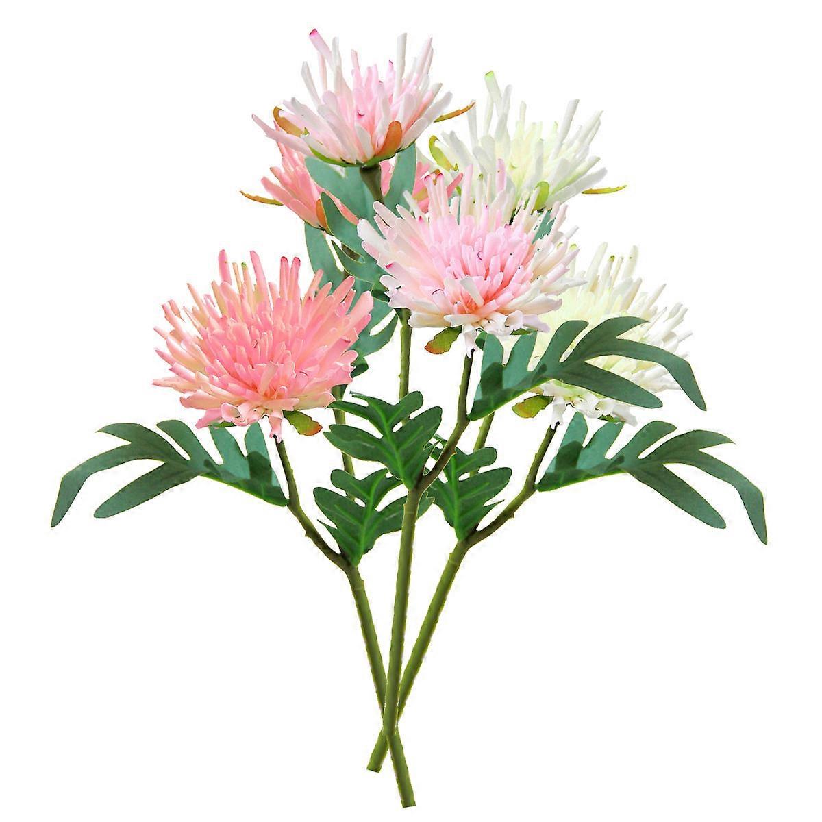 Artificial Chrysanthemum Decorative Silk Flower Home Desktop Ornament Flowers Silk Nordic Style Living Room 3Pcs/Set