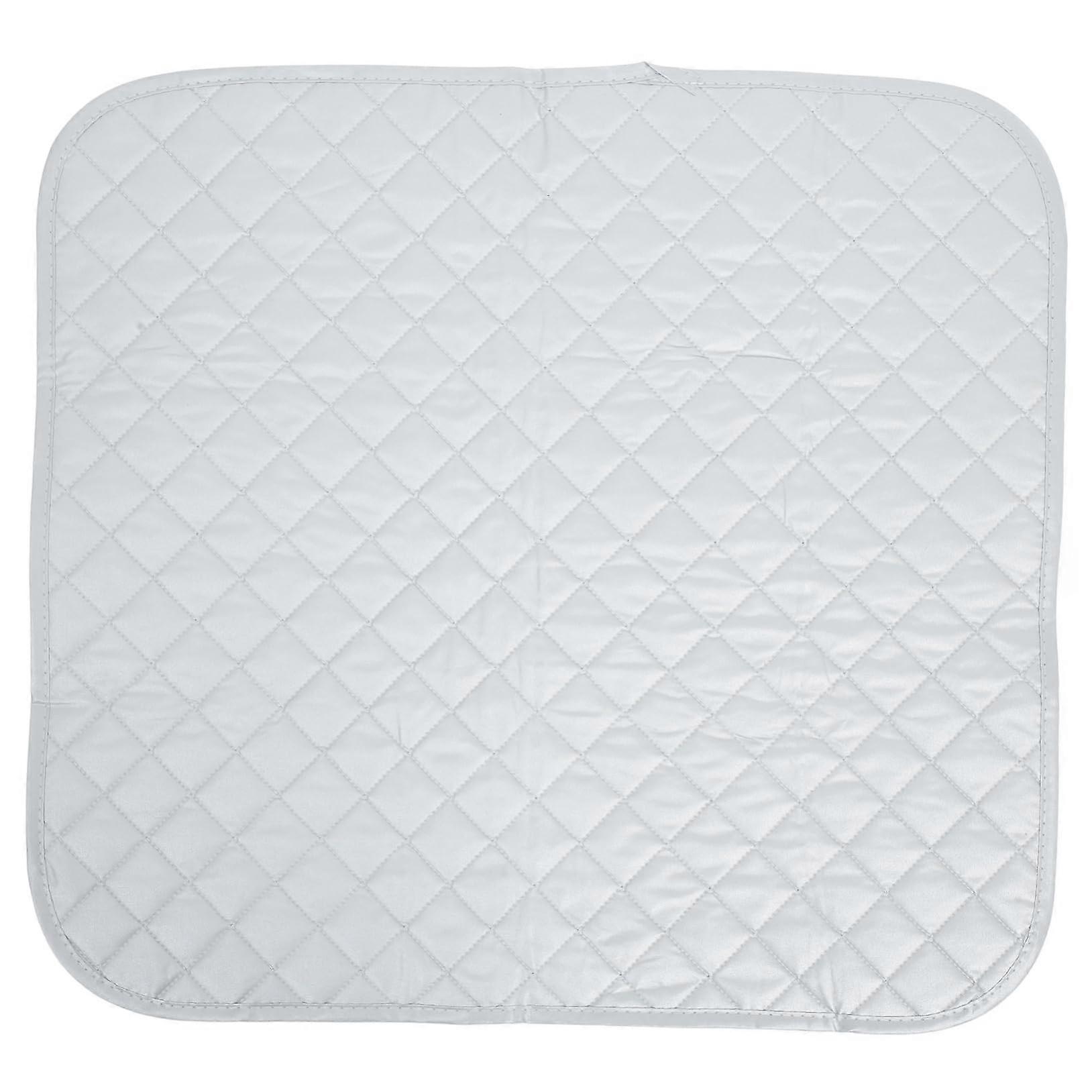 Ironing Mats Table Mat - Heat Resistant Cotton Ironing Board Cover, Large Portable Design, White for Clothes Protection