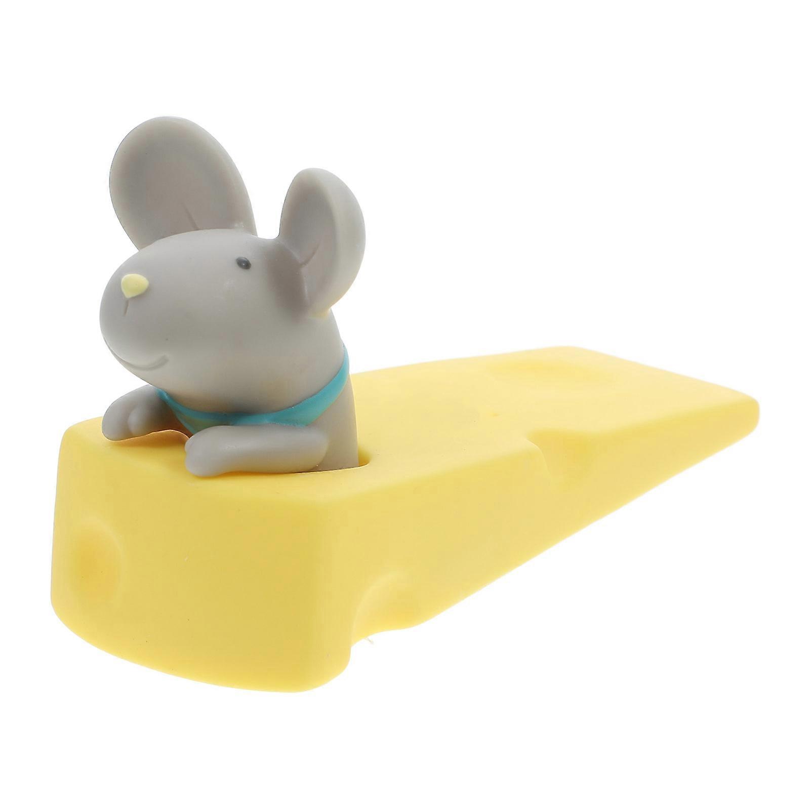 Home Door Stopper Cartoon Mouse Shape Decorative Design To Prevent Slams 1Pack