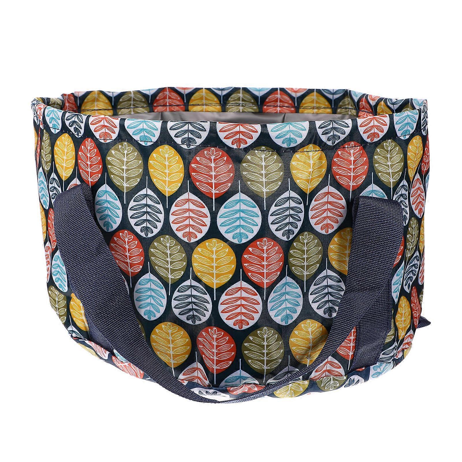 Foldable Camping Water Bucket Multifunctional Portable Travel Bucket For Business Trip And Self Driving Tour 35x35cm 21L 1Pc