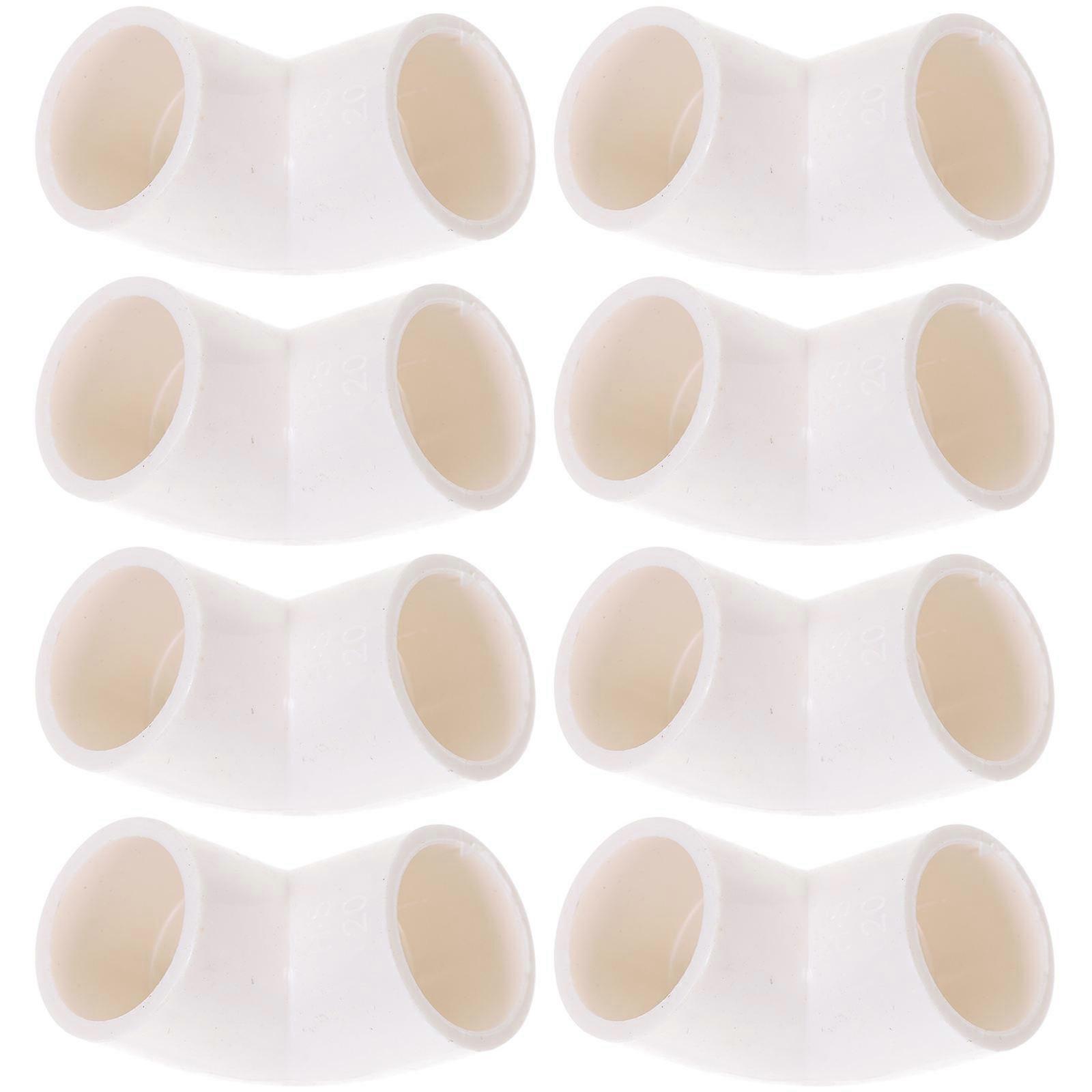 Pvc Pipe Fitting 90 Degree Elbow For Home Renovation Beige 3.8X3.8cm Pipe Connection 10Pcs