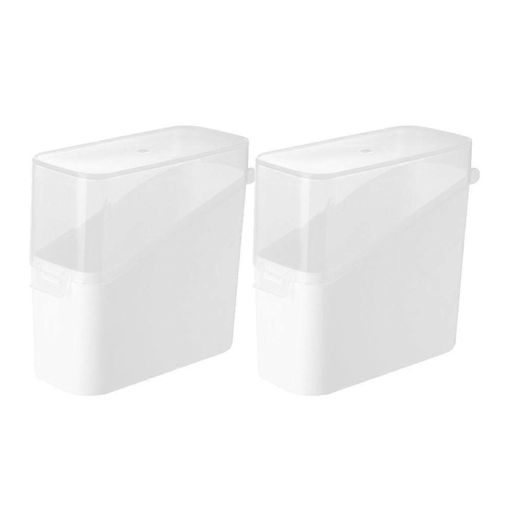 2Pcs Sliced Cheese Holder Cheese Storage Container Butter Bacon Fruit Preservation Box Storage Organizer