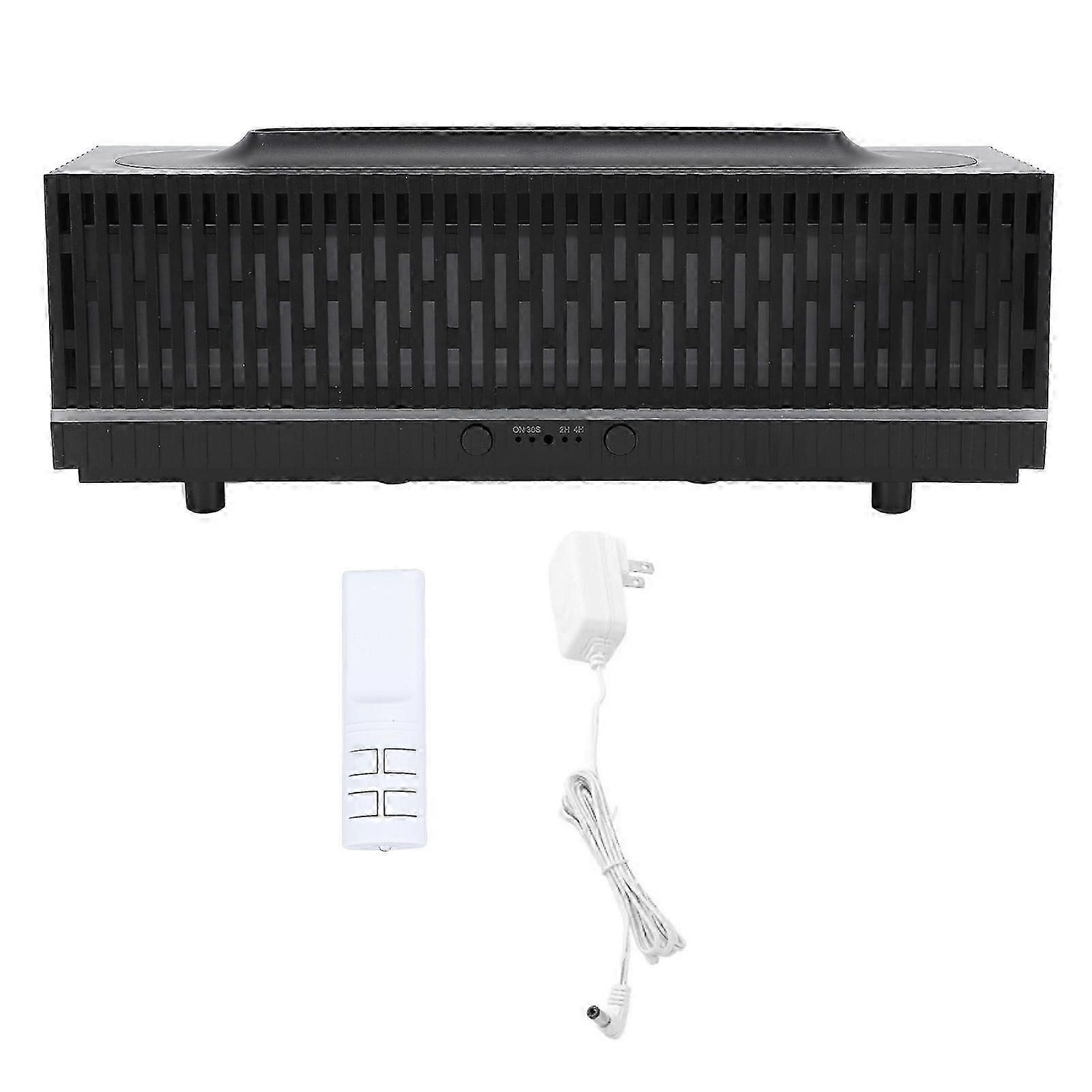 Essential Oil Diffuser 200ml 3D Colorful Flame Nano Mist Hollow Grid Aroma Diffuser Humidifier with Remote for Bedroom Office