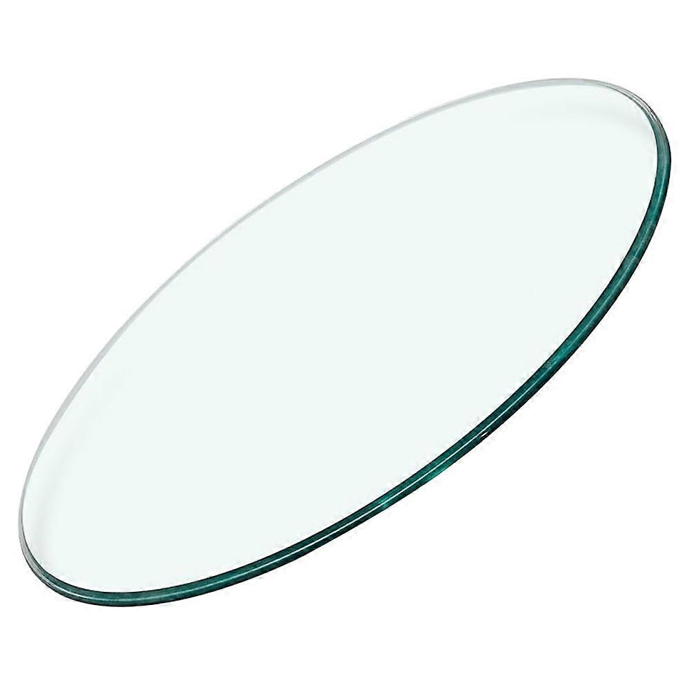 Dessus de table rond en verre trempé épais 1 ensemble de verre transparent pour table à thé