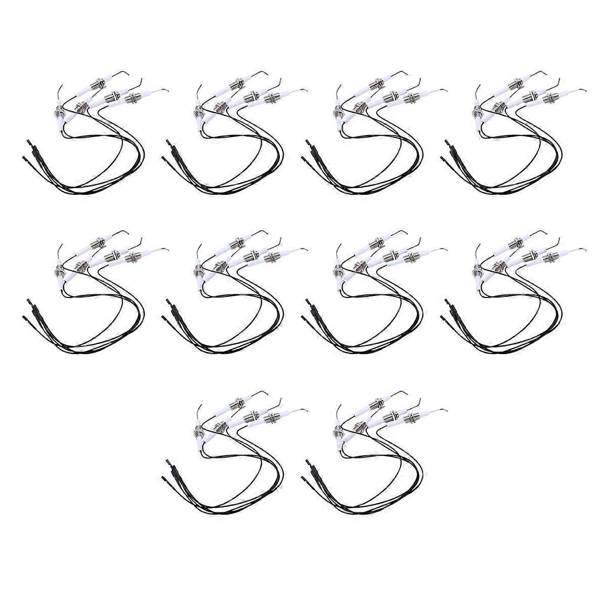 Ignition Part Plug Ceramic Electrode Igniter with Wire 30cm in .3mm Terminal 50Pcs/Lot