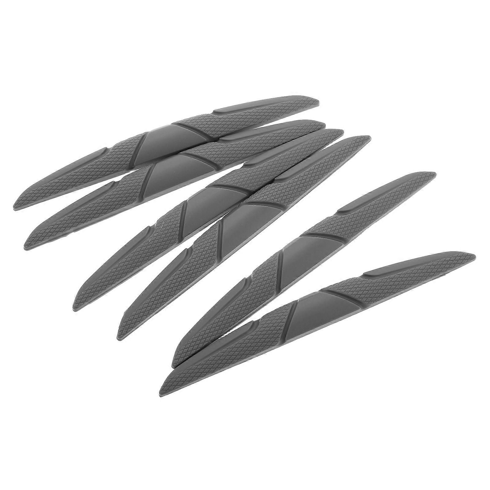 6pcs Car Bumper Scratch Protector Strips Edge Guards for Front Rear Durable Collision Trim Automotive Protection for Various Models