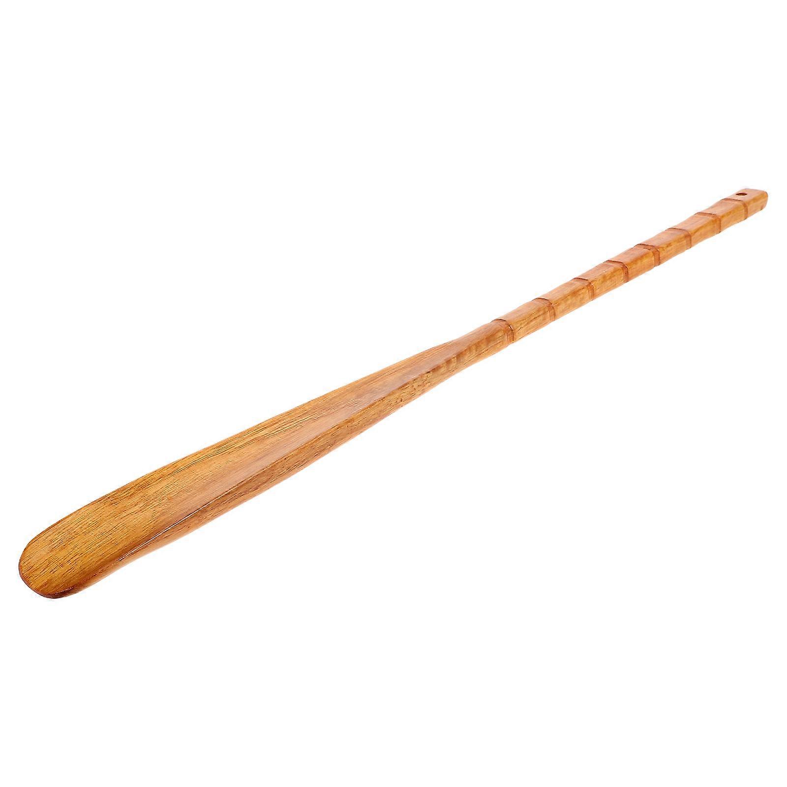 Extra Long Lightweight Wooden Shoe Horn for Home Use – Durable Solid Wood Shoe Helper for Men, Women, and Seniors