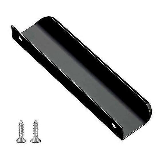 Finger Pull Cabinet Handle Rustproof Polished Surface Rounded Edge Finger Cabinet Pull Concealed Handle