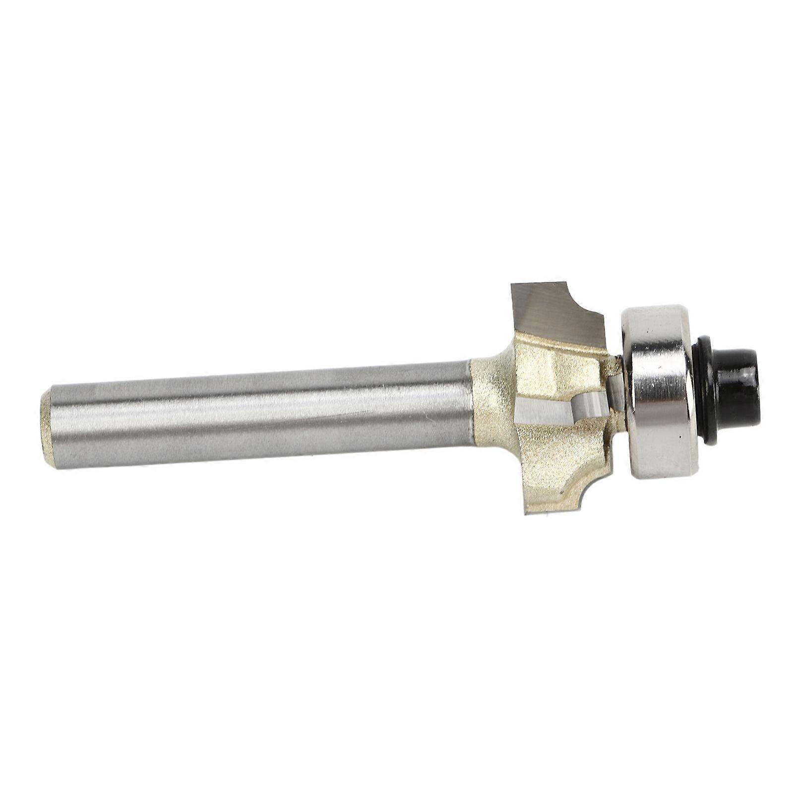 Roundover Router Bit 1/4in Shank 4 Flute 1/4xR2 Round Over Chamfer Cutter Tool for Woodworking 