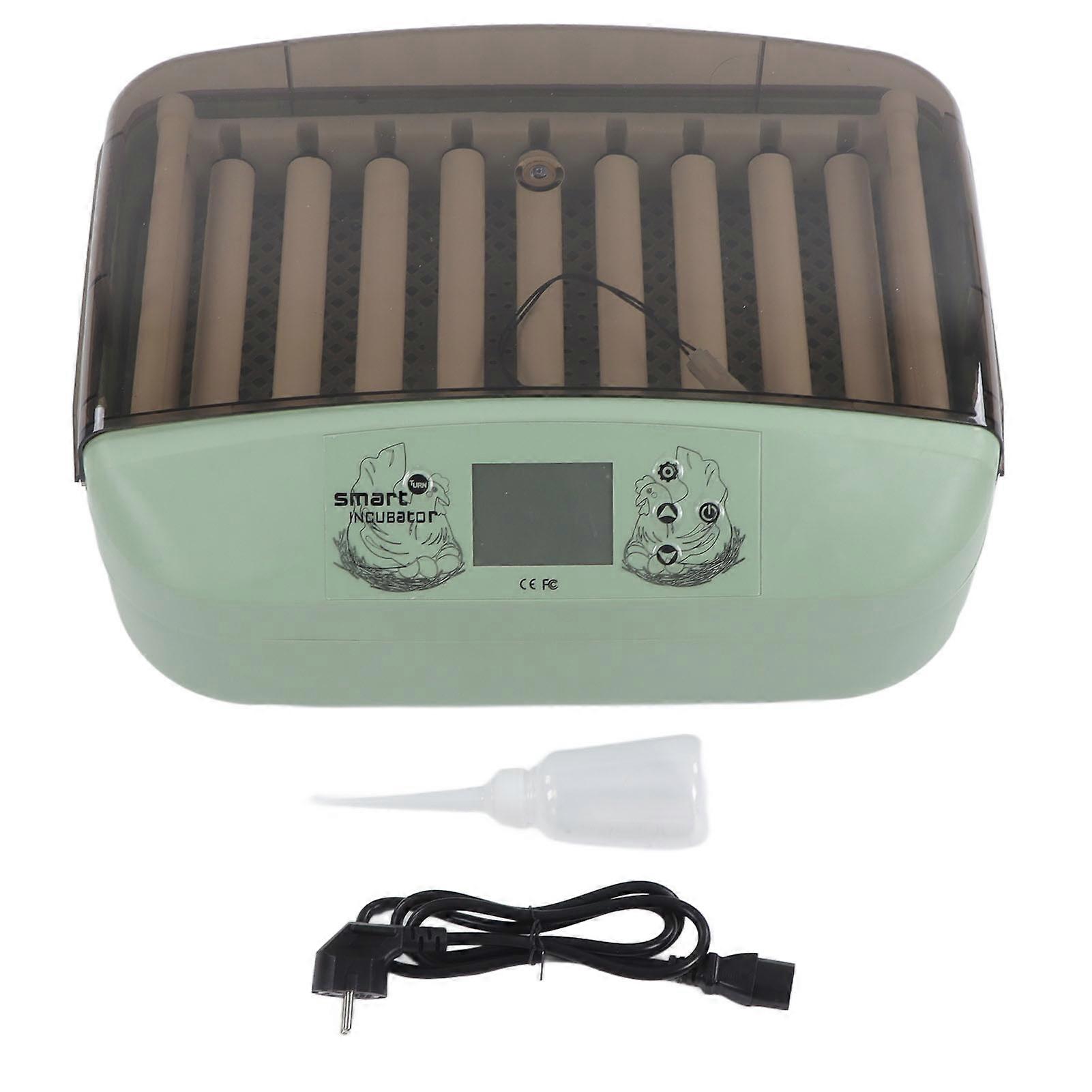 Small Egg Incubator Smart Digital Egg Hatching Machine with Fully Automatic Egg Turning for Home Use EU Plug 220V