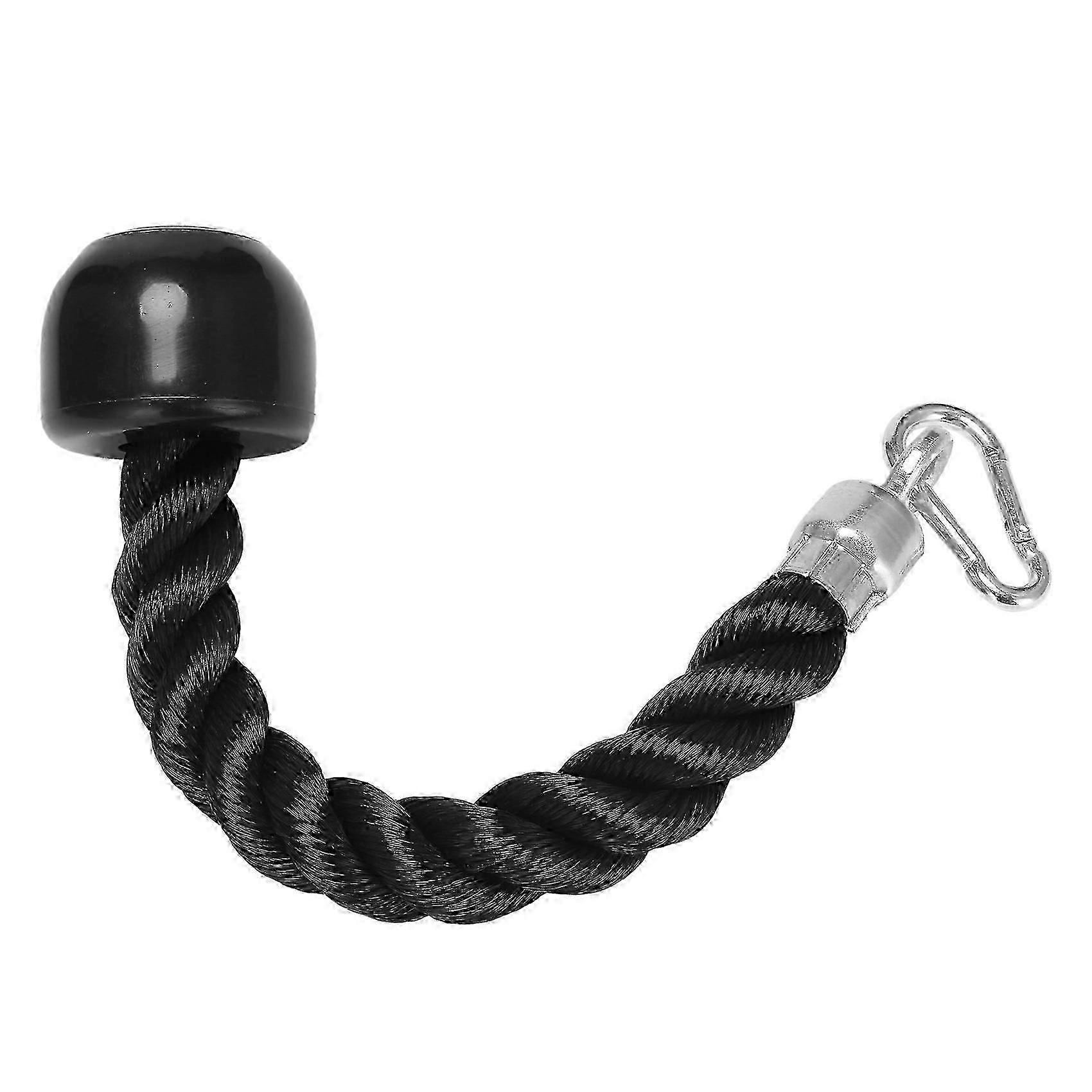 Heavy Duty Tricep Pull Down Single Rope with Snap Hook, Fitness Attachment for Cable Machines