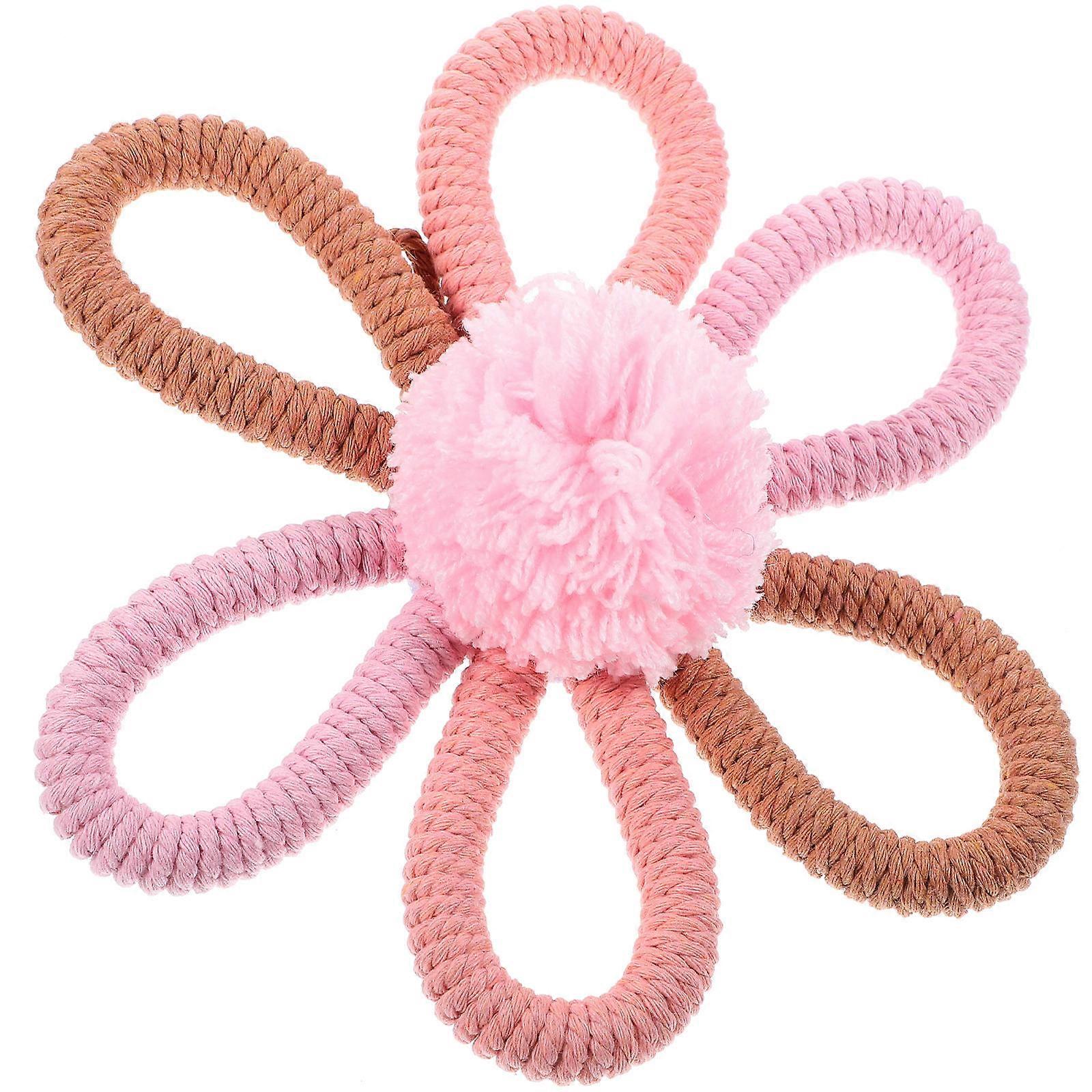 Flower Wall Decorations Girl Nursery Wall Decor Bohemian Style Pink 1Pack