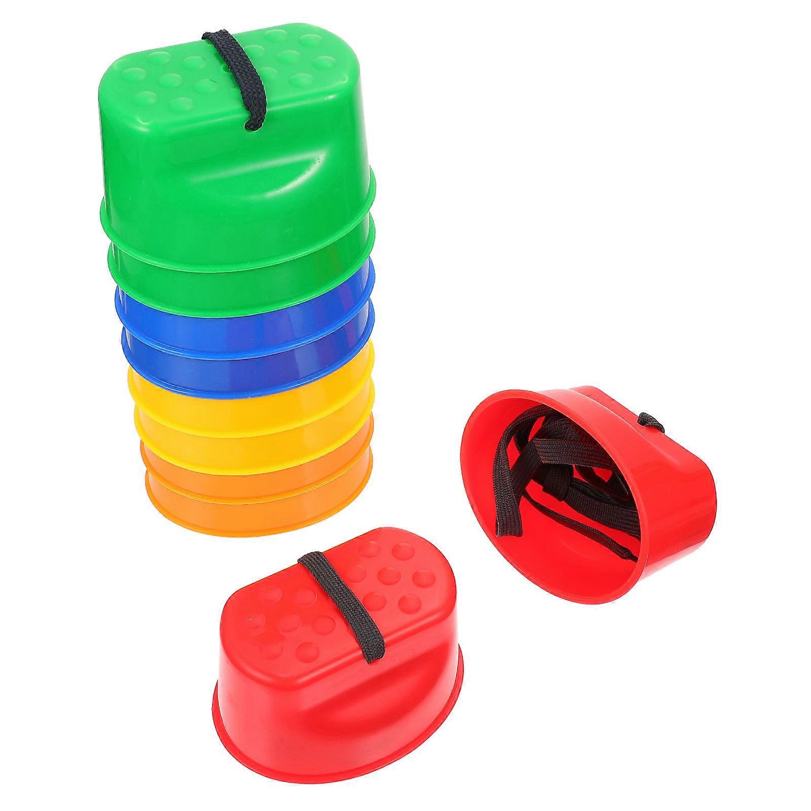 Assorted Stilts Toy for Outdoor Use Made of Thickened Plastic 5 Pairs