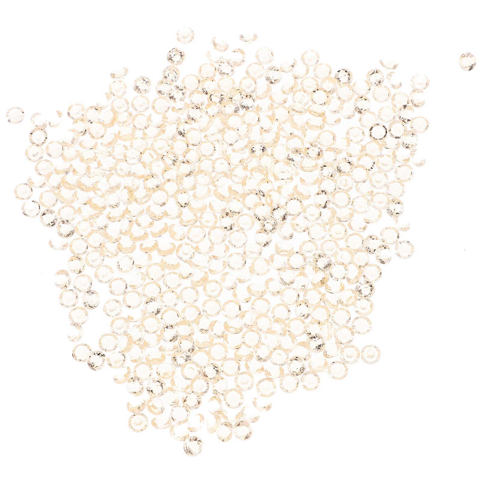 Table Rhinestones Acrylic Diamond Party Decoration Round Shiny Craft Gemstones 0.45x0.45x0.45cm 5000Pcs