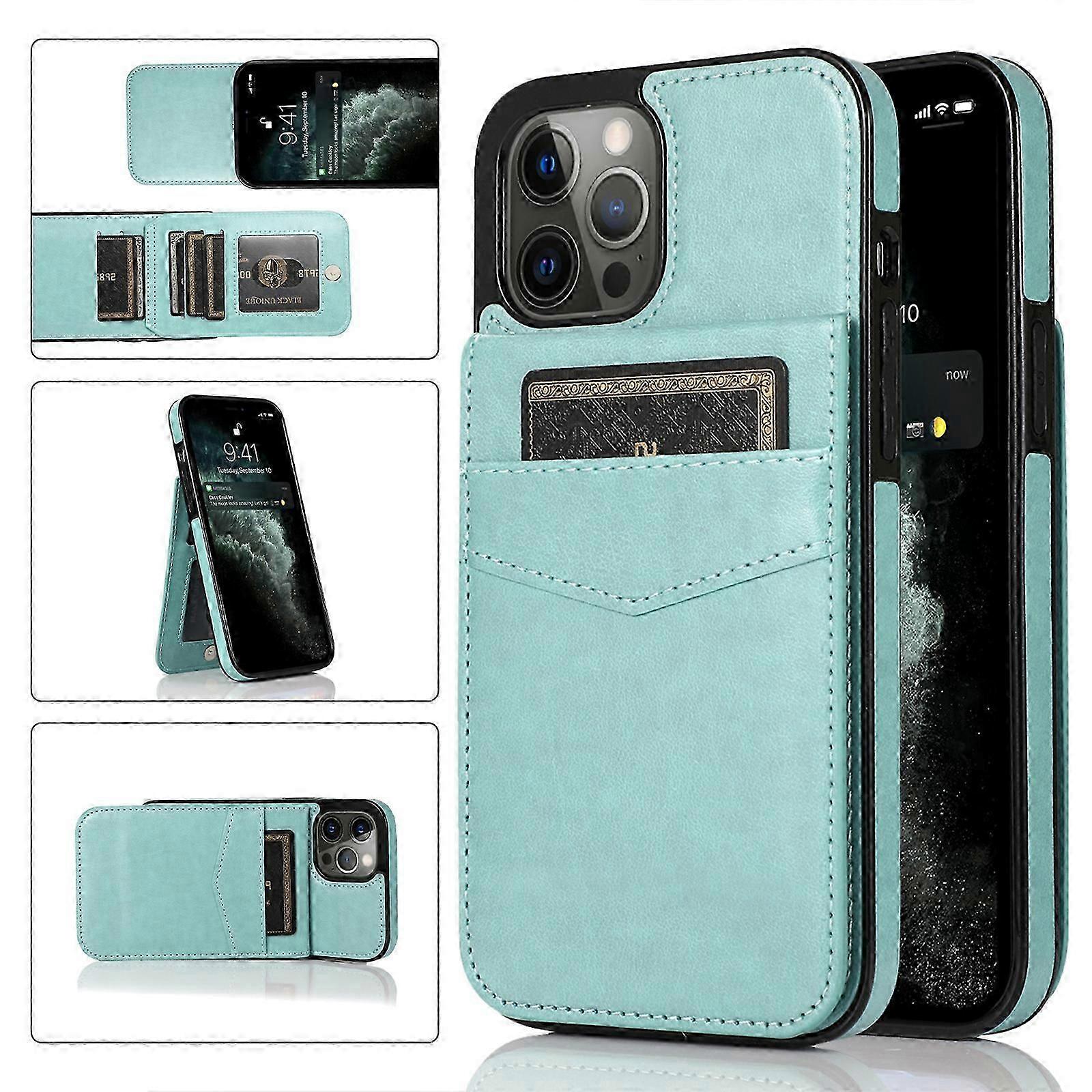 for iPhone 15 Pro Max/15 Ultra Wallet Case with Card Holder, PU Leather Card Slots Case, Durable Shockproof Cover for iPhone 15 Pro Max/15 Ultra