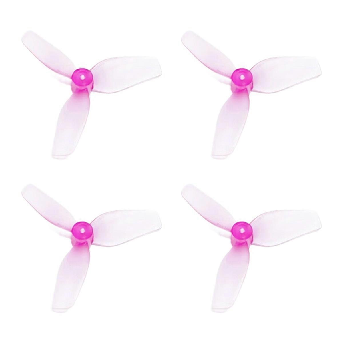 2Pairs 31mm 3-Blade PC Propeller Prop 1.0mm Shaft for Meteor65 Meteor65Pro Air65 Quadcopter Pink