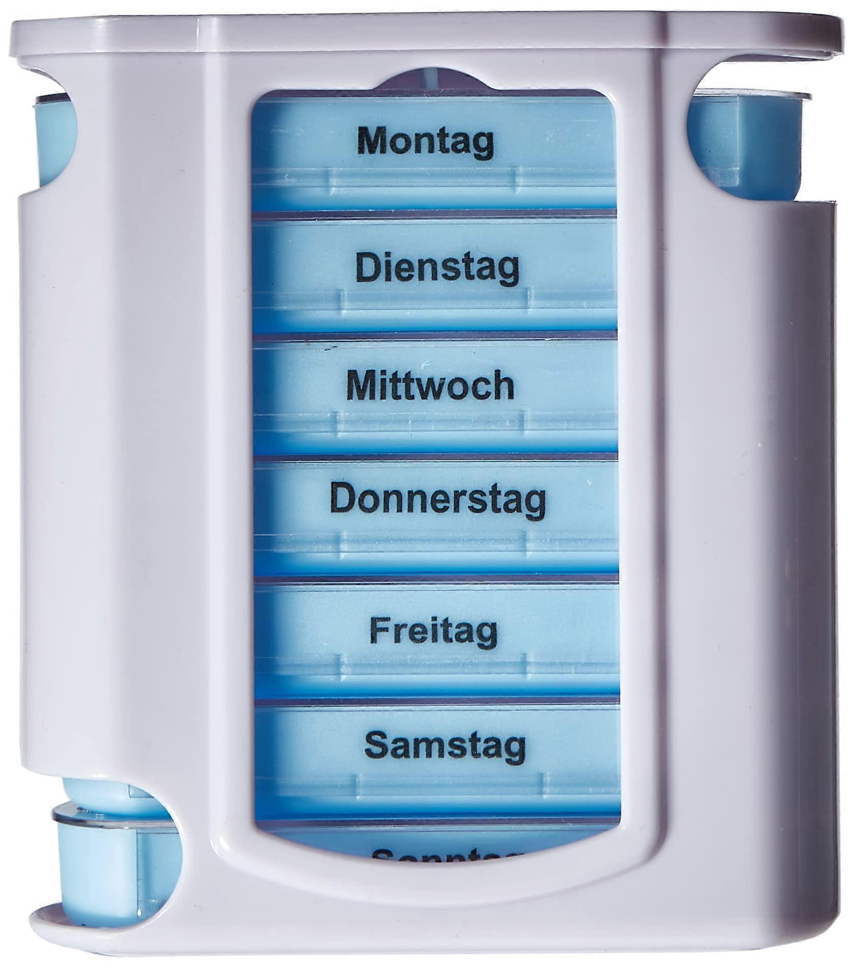 Pillen-/ Tablettenbox 13x11x4 cm Weekly Pill Organizer With Week Compartments