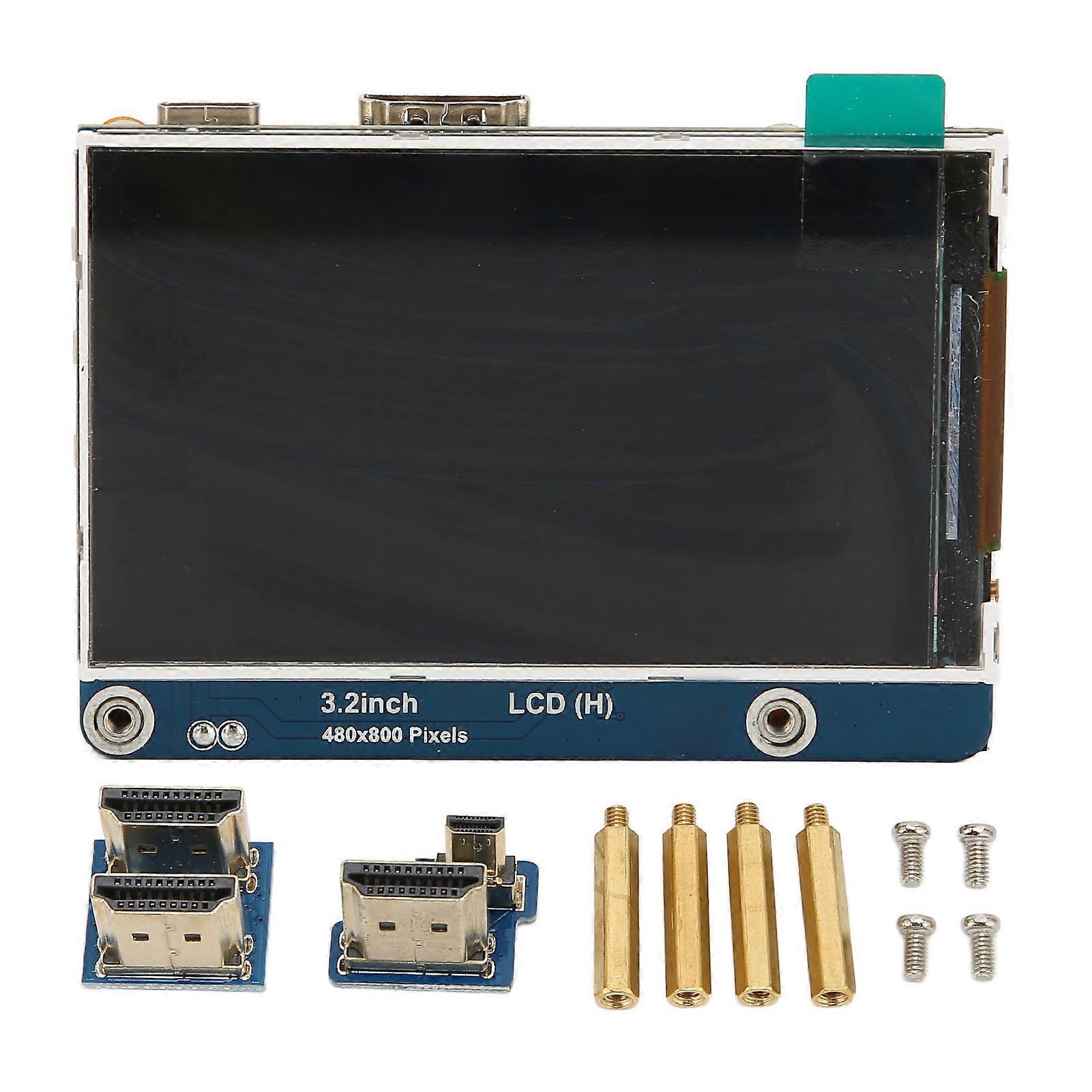 3.2in for Raspberry Pi High Definition Multimedia Interface HD IPS Regulable Brightness 480P Display