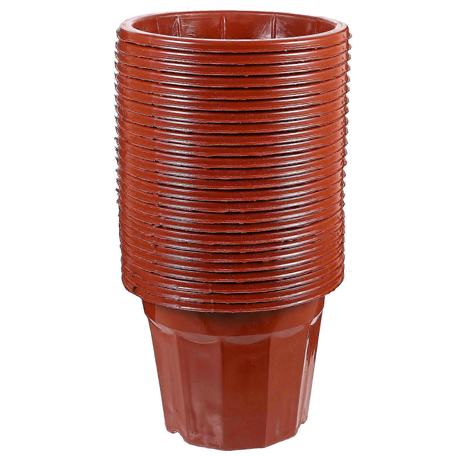 Nursery Pots Plastic Breathable Design For Garden Plants Octagonal Modern Visual Representation 25Pcs