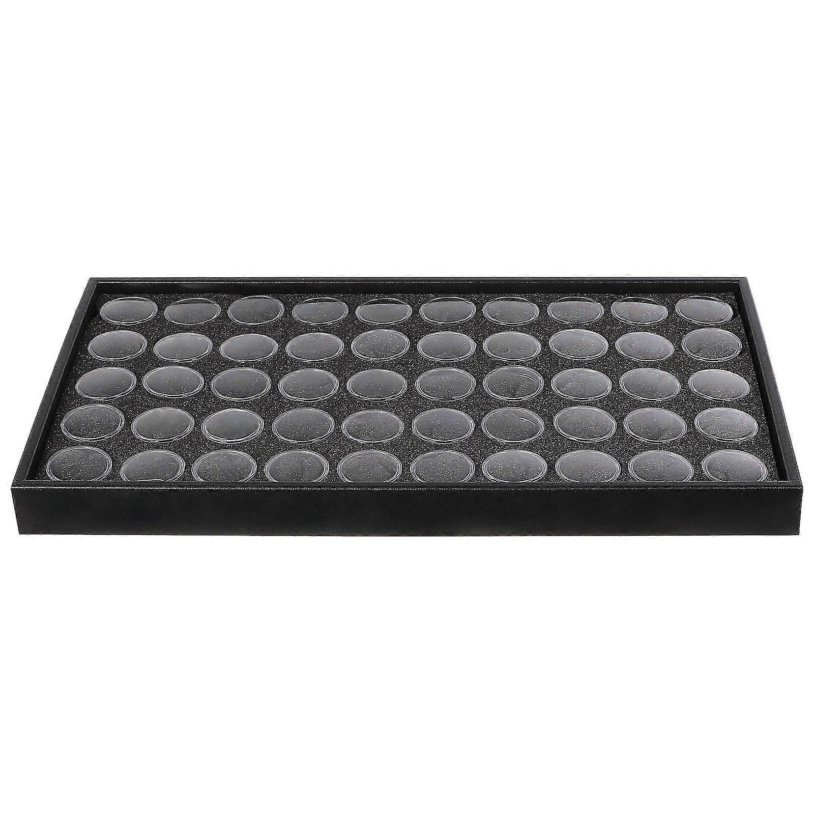 False Nail Storage Box Press On Nail Container Transparent Lid Nail Professionals 37.5x20.5cm Display 1Set