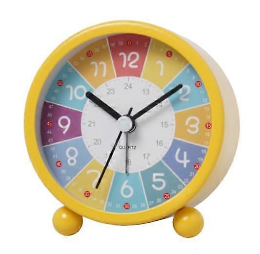 Analogue Alarm Clock for Kids, Silent Alarm Clock with Night Light