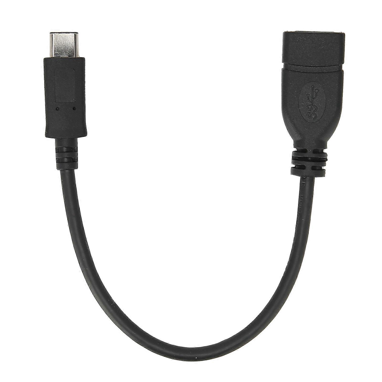USB 3.1 to TypeC Interface Adapter Cable Conversion Cable Cord for Laptop Comupter(Black )