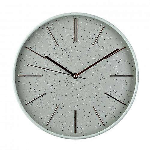 Hometime Round Wall Clock Speckled Face 12