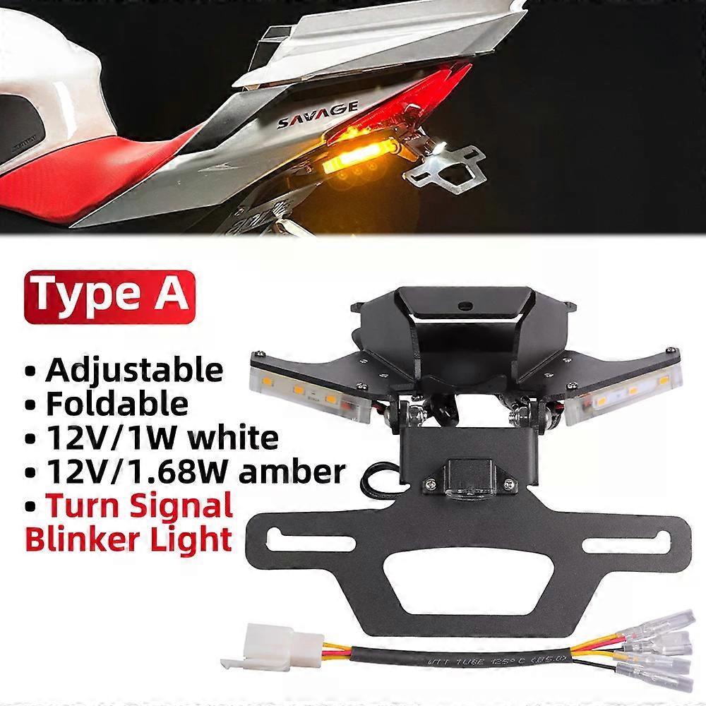 Suitable For Aprilia RS660 Tuono 660 V4 Adjustable License Plate Holder Foldable Registration Frame Bracket RSV4 1100 20-25 Tail Tidy Kit