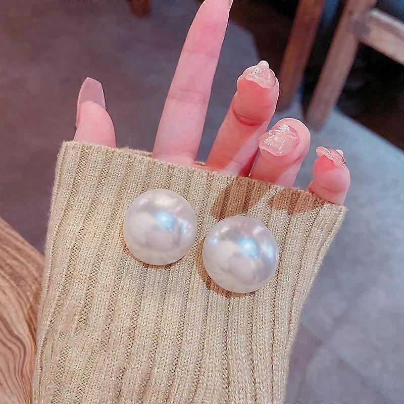 Pearl Drop Earrings - S925 Silver Post Fashion Dangle Earrings