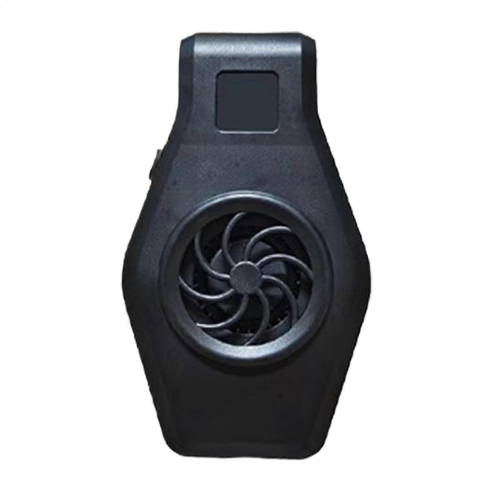 Aquarium Cooling Fan Adjustable Dual Speed System Compact Quiet Design 14x7x7.5 cm Black White Temperature Control for Home Office