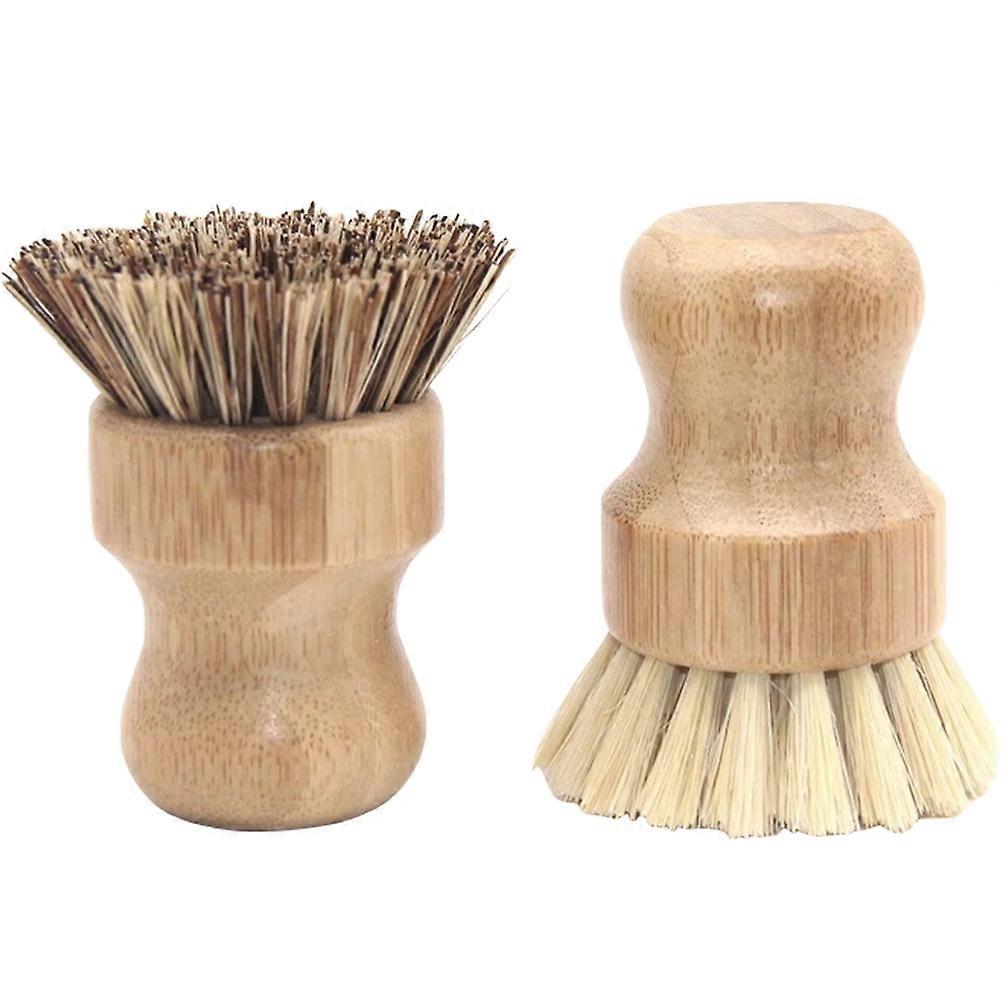 Kitchen Scrubbing Brush Set Durable Handles, Stiff Bristles, Multi Use for Pots, Dishes, Non Stick Cookware, Stain Removal & Household Cleaning