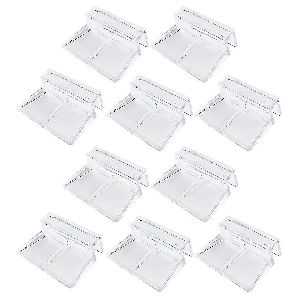 Aquarium Support Brackets 10Pcs White Acrylic Perfectly Invisible Support Shelf